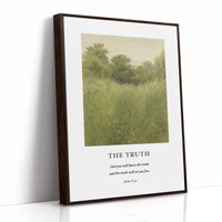 The Truth John 8 Field Scripture Art