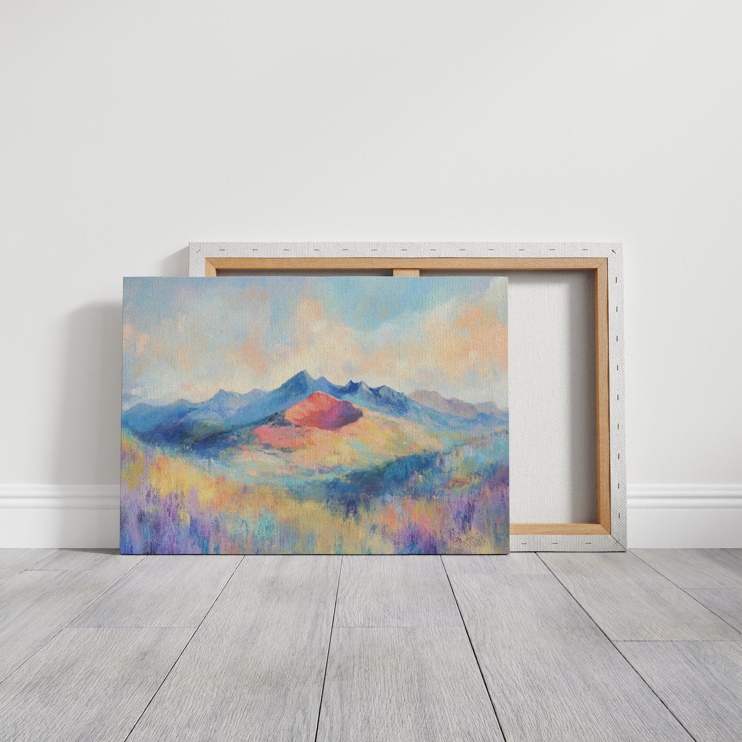 Lavender Fields Meet Coral Mountains