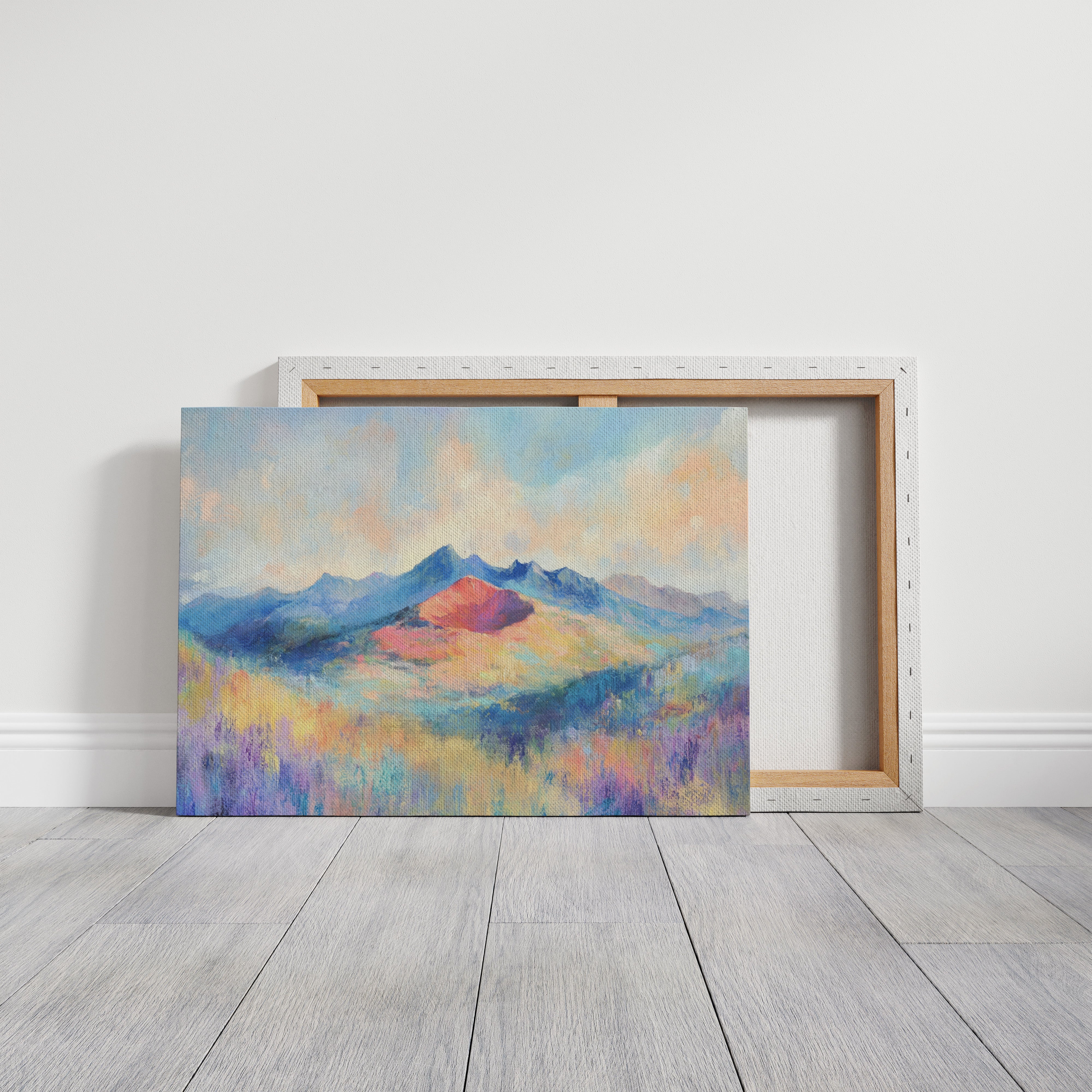 Lavender Fields Meet Coral Mountains