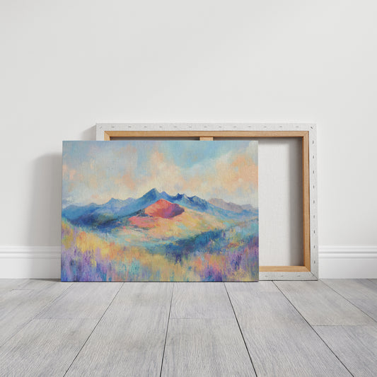 Lavender Fields Meet Coral Mountains