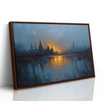 Distant City Burns At Dusk