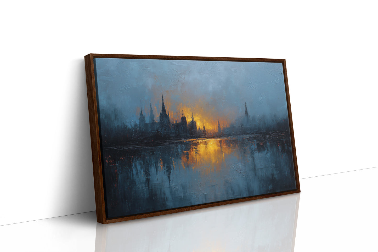 Distant City Burns At Dusk