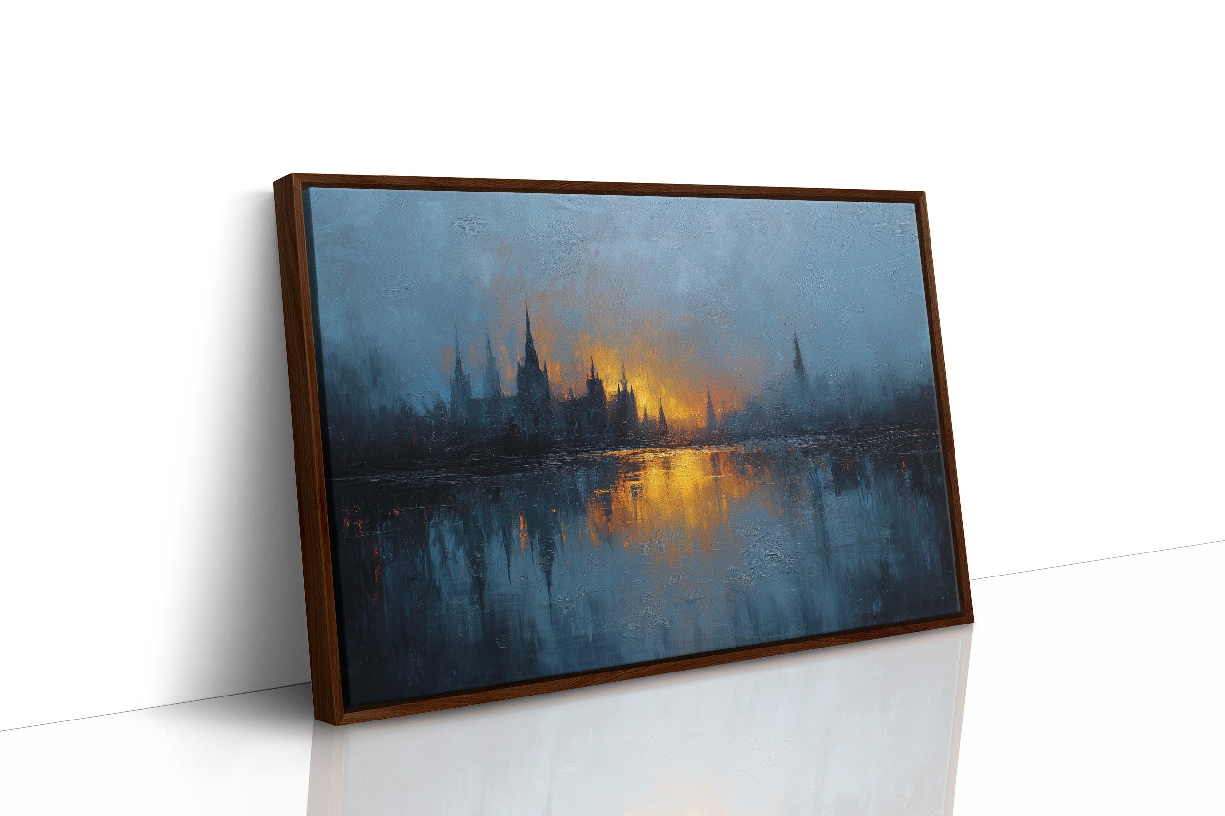 Distant City Burns At Dusk