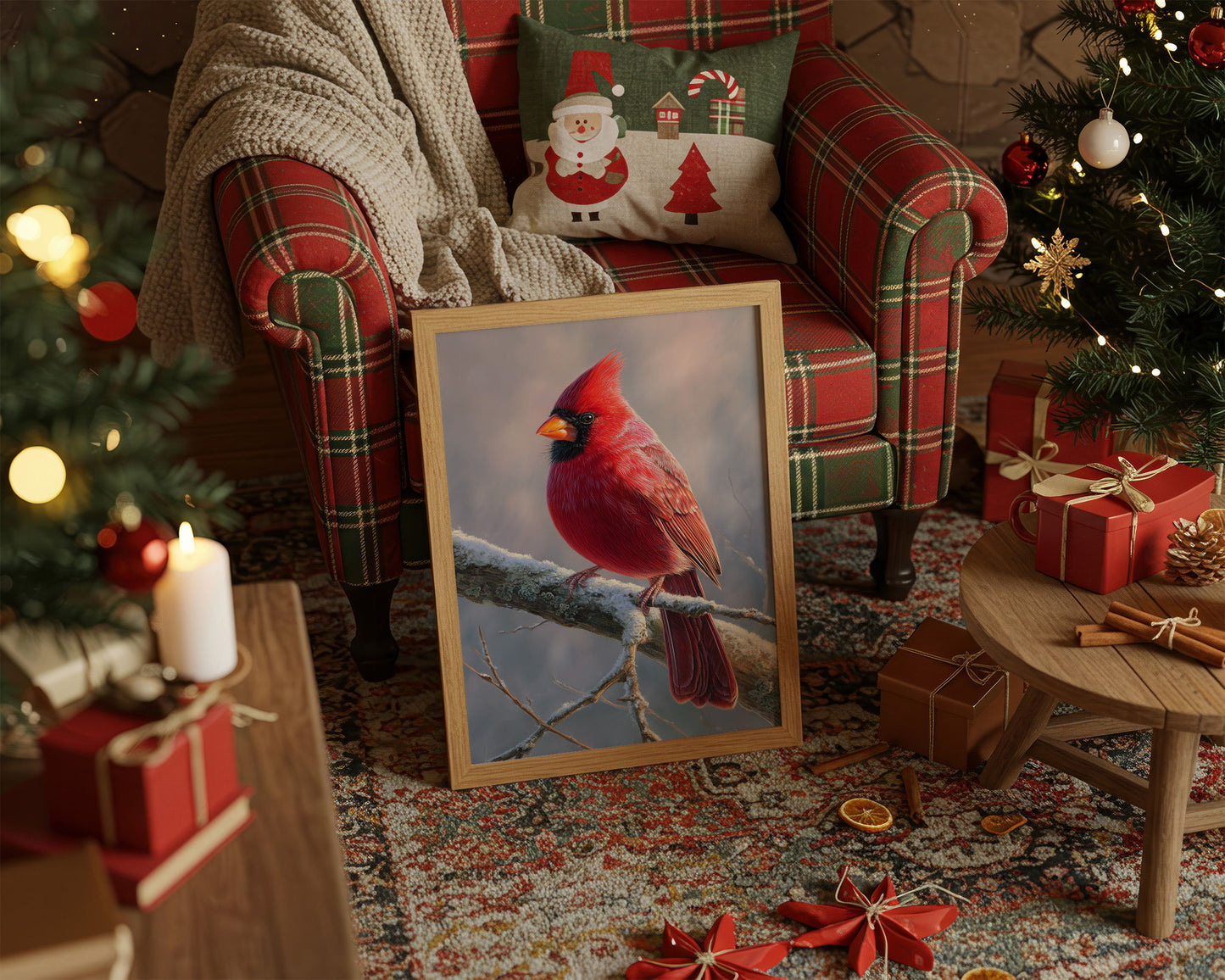 Winter's Scarlet Gift Brings Joy