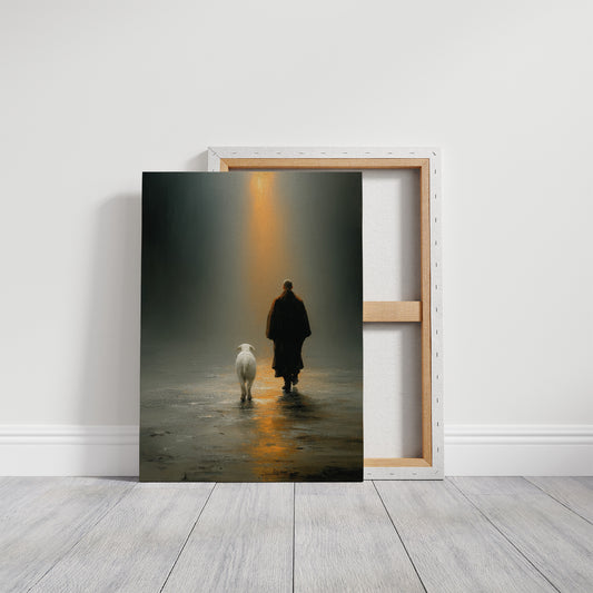 The Shepherd Walks Toward Light