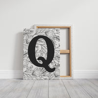 Botanical Letter Q Monogram