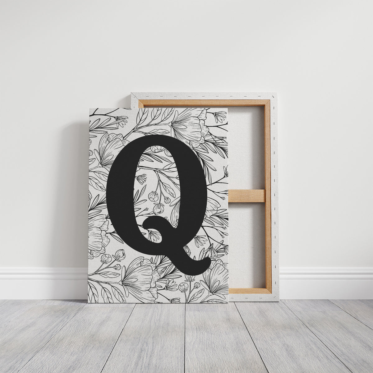 Botanical Letter Q Monogram