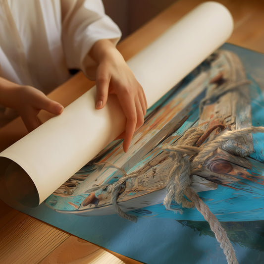 Azure Vessel Awaits The Tide