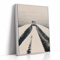 Vintage Speedboat Wake