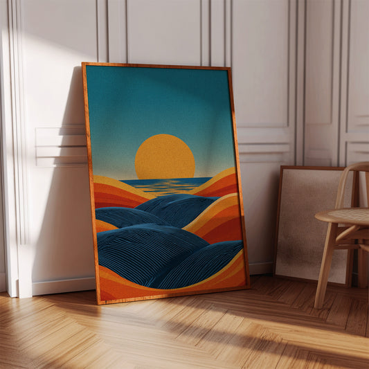 Sunset Over Rolling Dunes