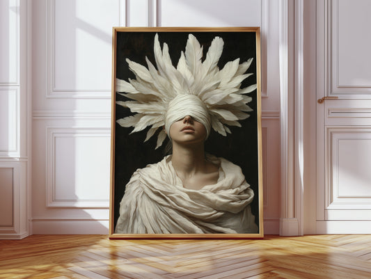 Blind Oracle in Ivory Feathers