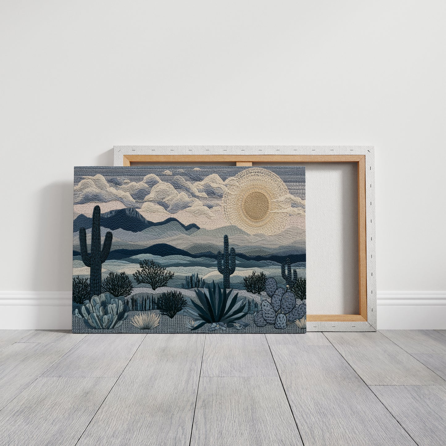 Moonrise Over the Saguaros