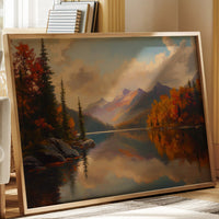 Autumn Peaks Mirror Mountain Dreams
