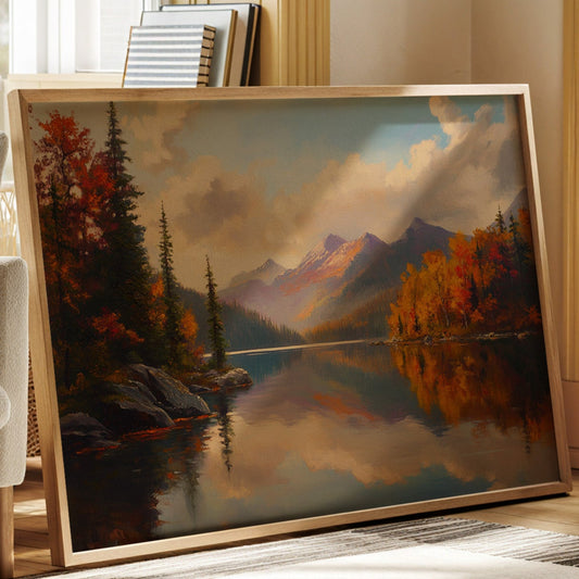 Autumn Peaks Mirror Mountain Dreams
