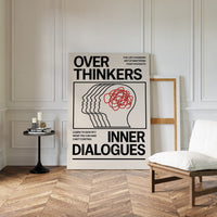 Overthinkers Inner Dialogues – Bold Modern Mental Health Print