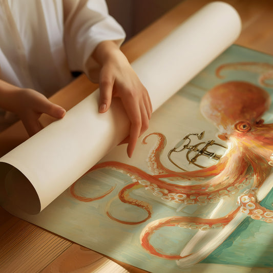 Octopus Soaks In Vintage Tub