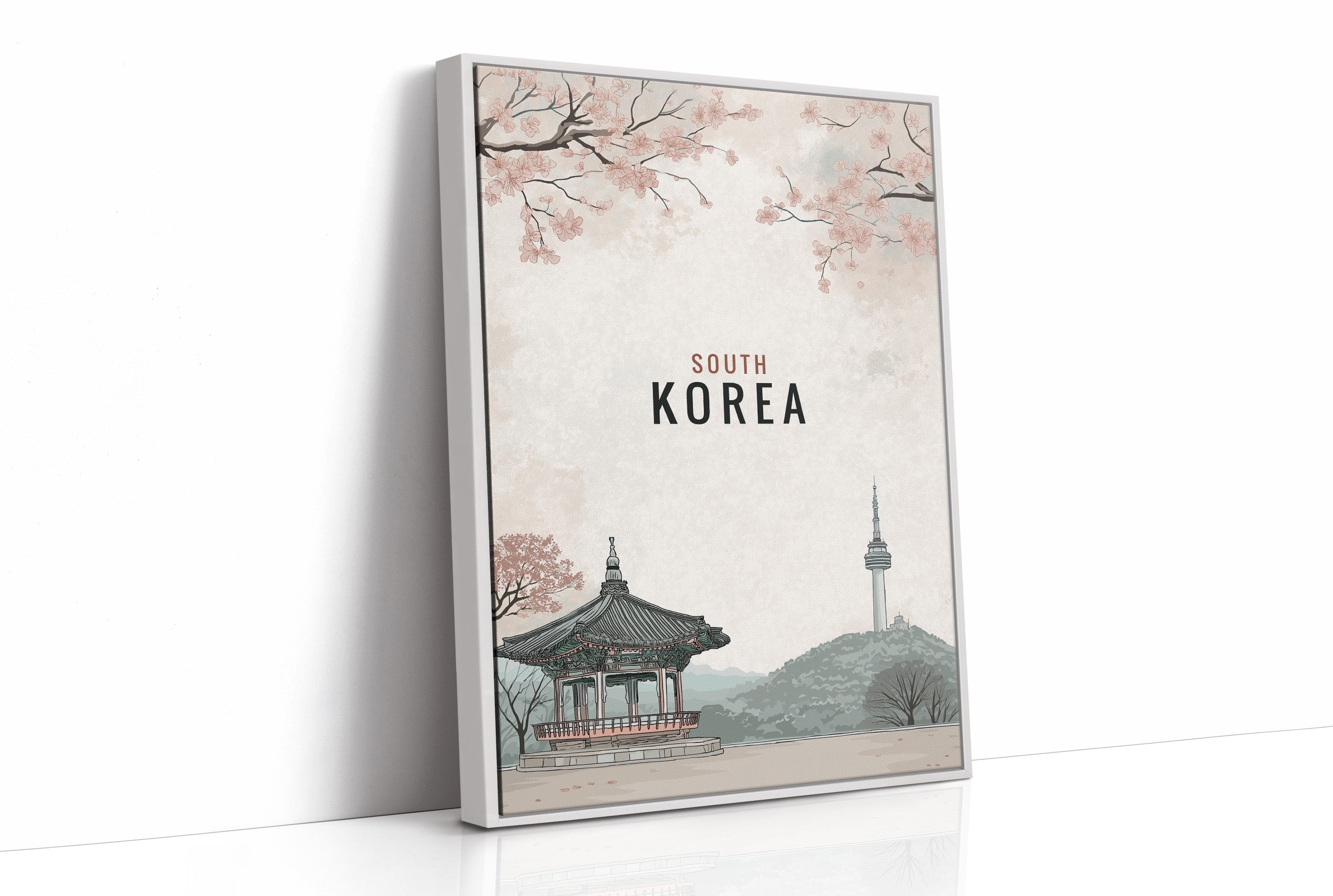 Cherry Blossoms Frame Seoul's Heritage