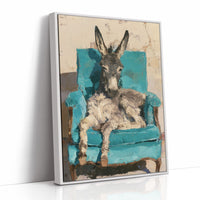 Donkey on a Turquoise Throne