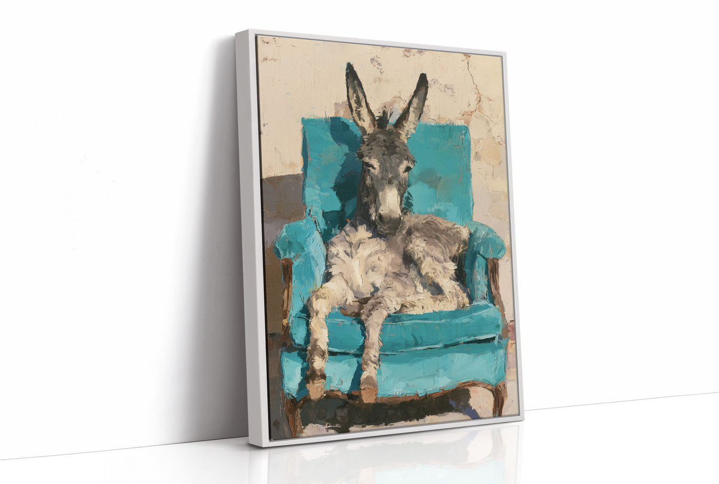 Donkey on a Turquoise Throne