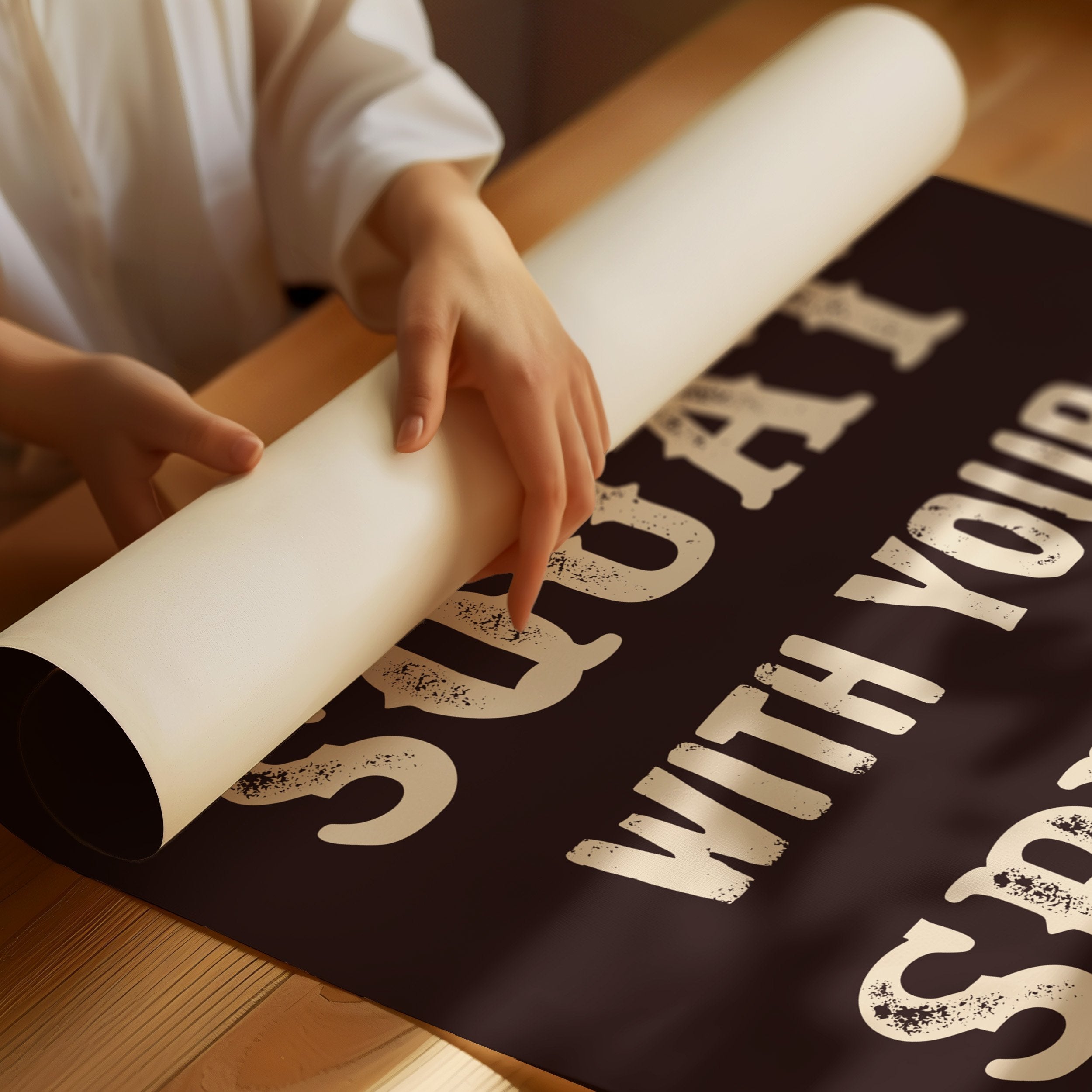 Bold Truth In Rustic Type