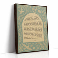 Psalm 23 Scripture with Doves and Florals