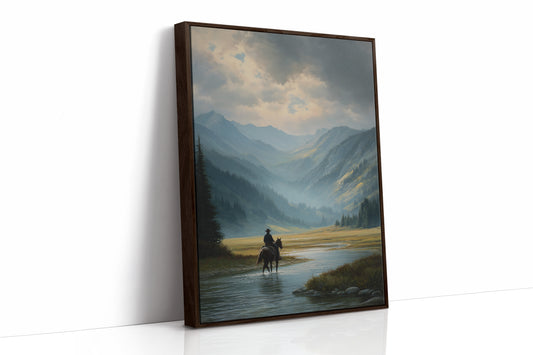 Crossing Waters Under Mountain Light