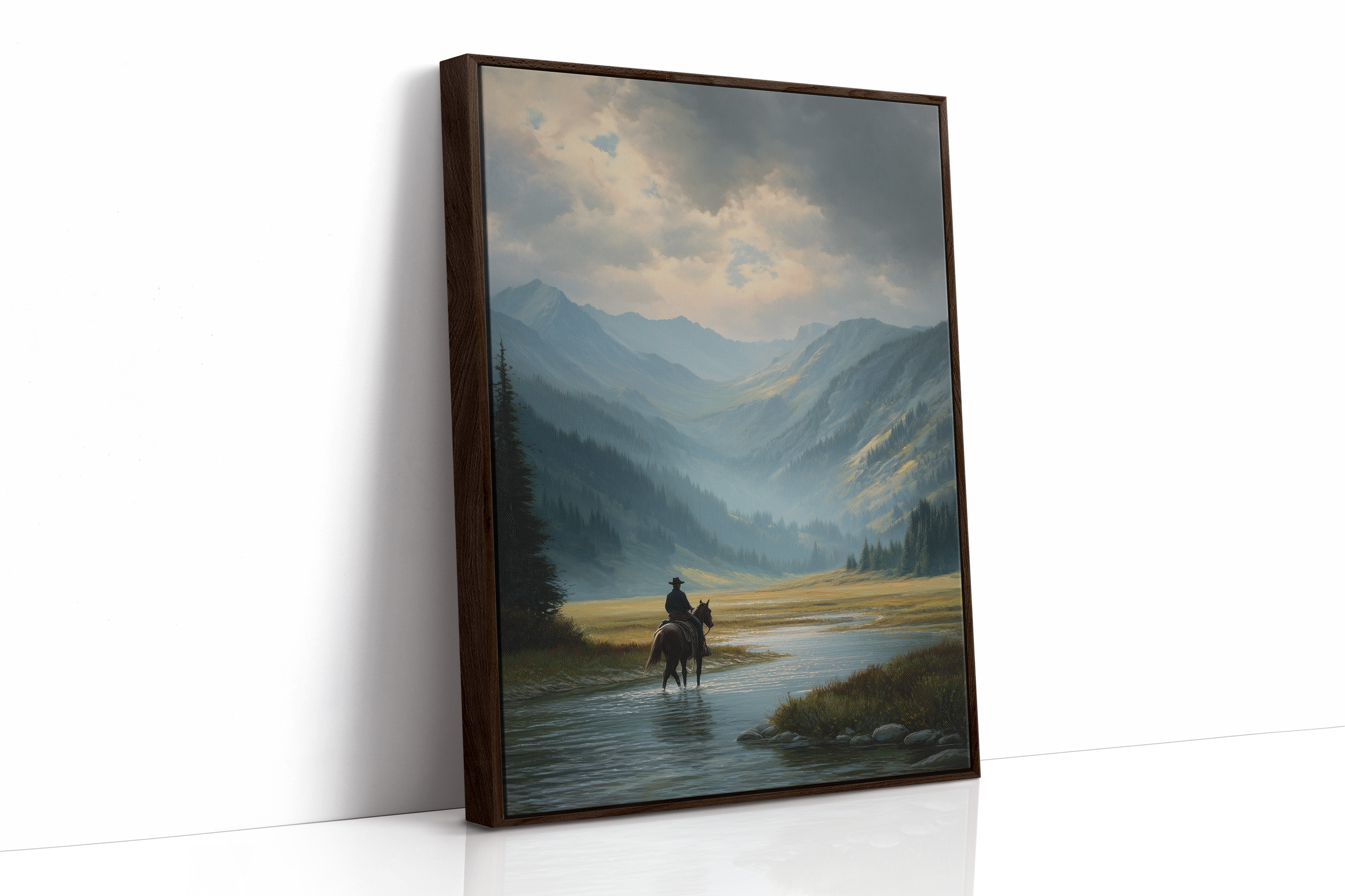 Crossing Waters Under Mountain Light