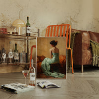 A Moment in Celadon Silk