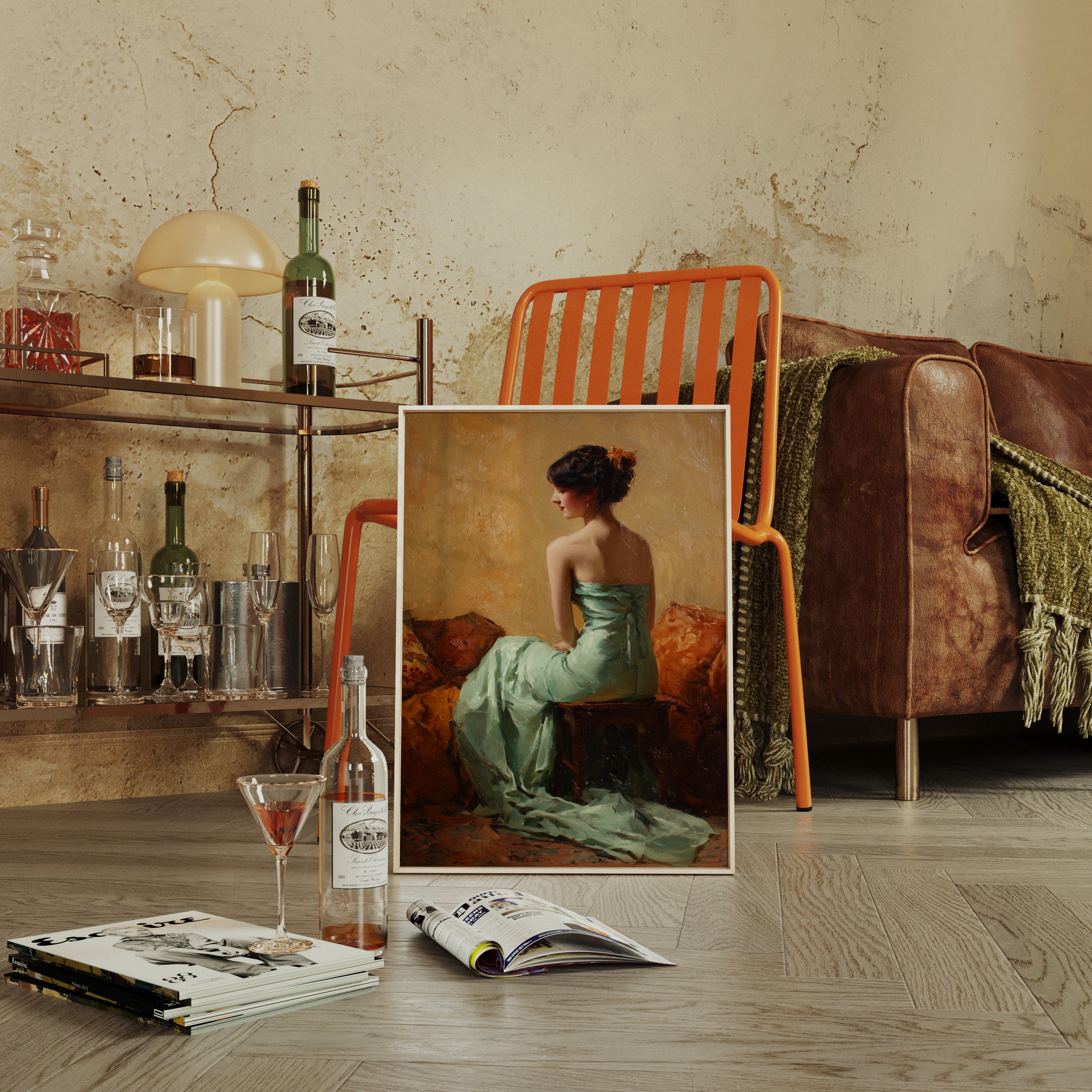 A Moment in Celadon Silk