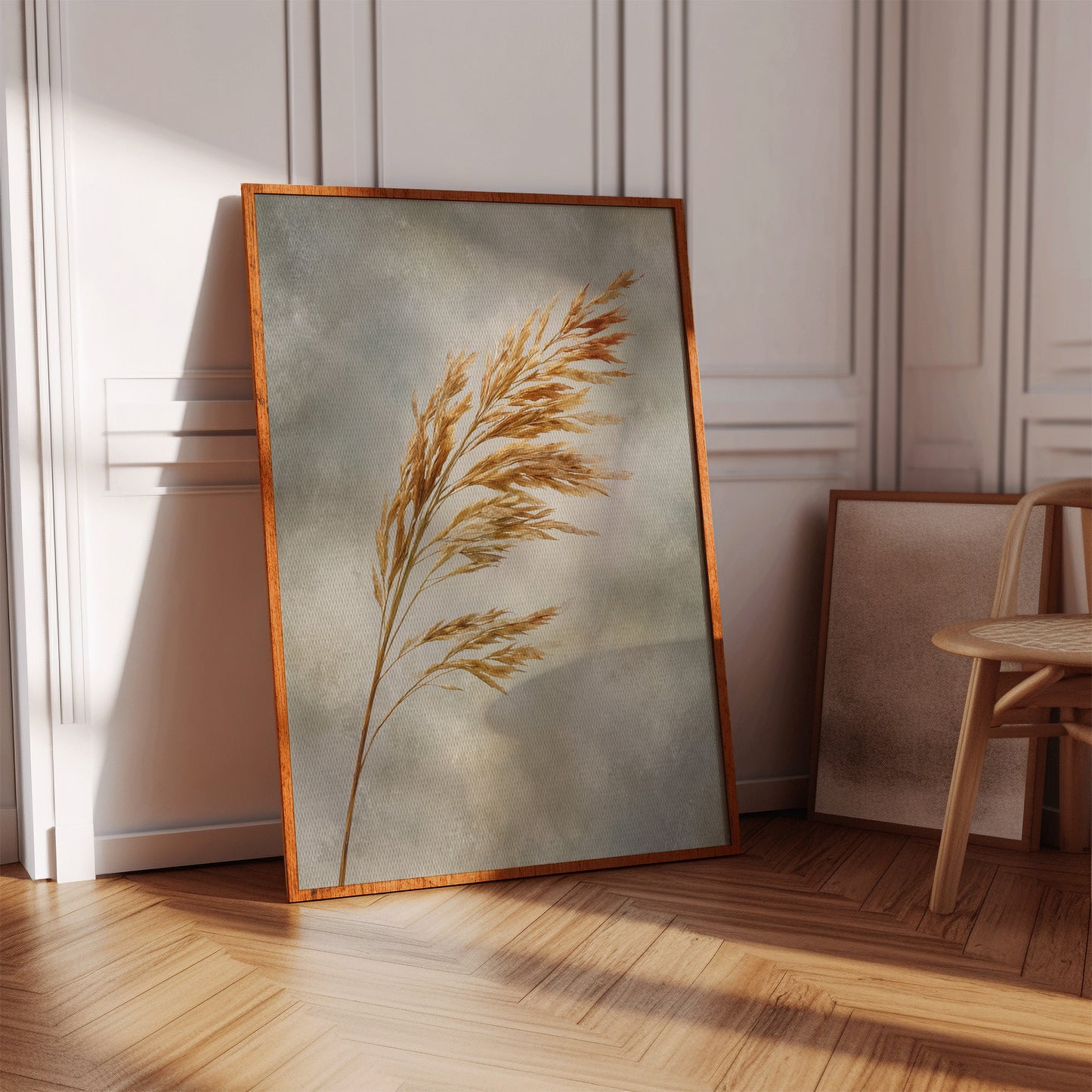 Golden Grains in Gentle Breeze