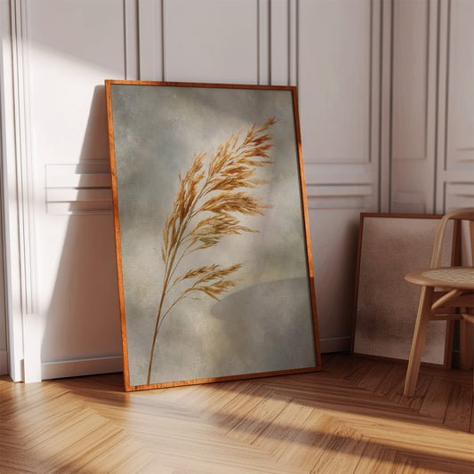 Golden Grains in Gentle Breeze