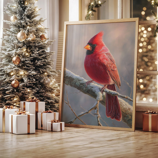 Winter's Scarlet Gift Brings Joy