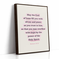 Romans 15 Hope and Peace Scripture Print