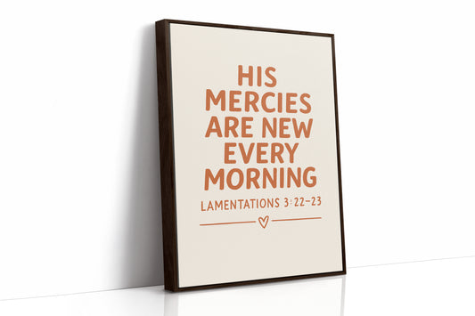 New Every Morning Scripture Print