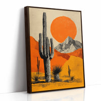 Saguaros Greet The Burning Sky