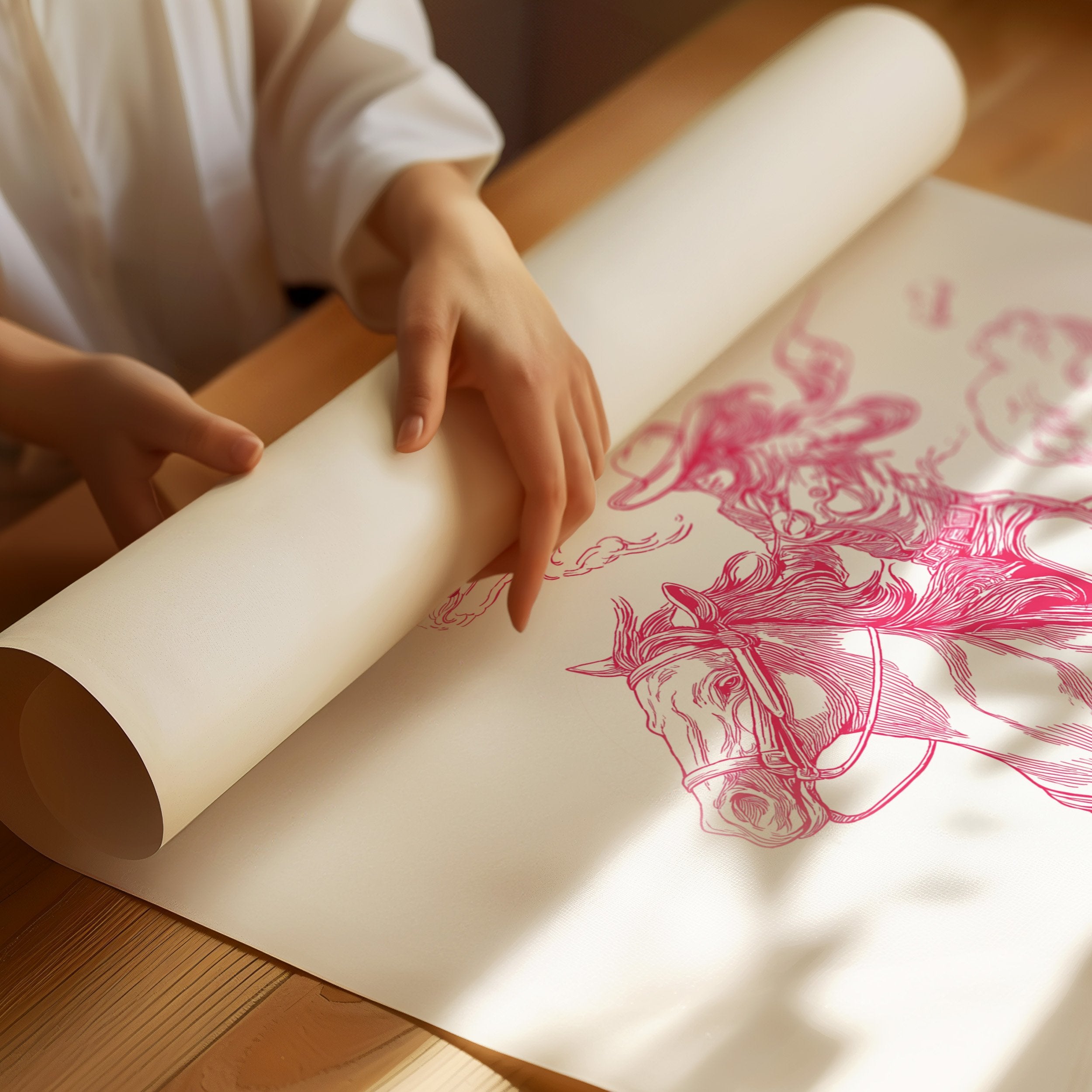 Pink Dust On Frontier Trails