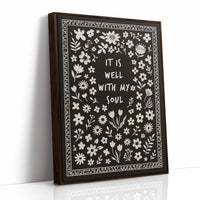It Is Well With My Soul Floral Print