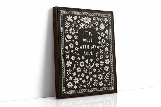 It Is Well With My Soul Floral Print