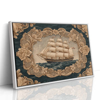 Tall Ships Through Ornate Seas