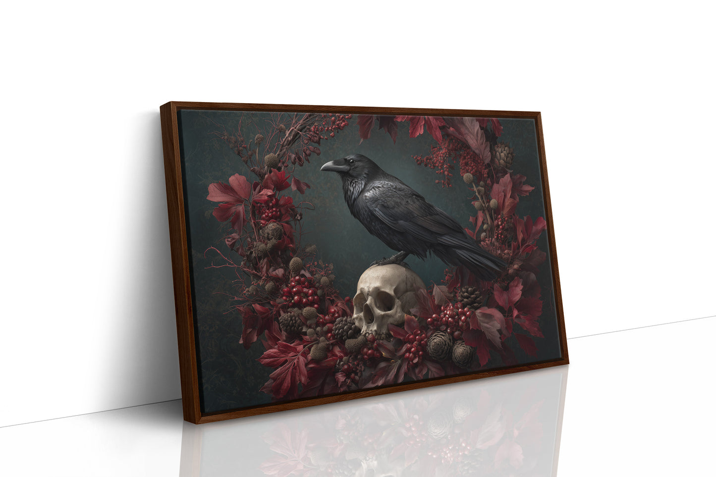 Raven's Crimson Autumn Vigil