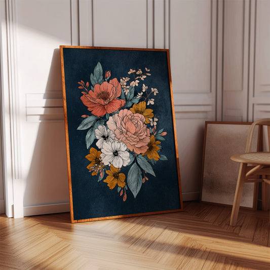 Bouquet Beneath a Midnight Sky