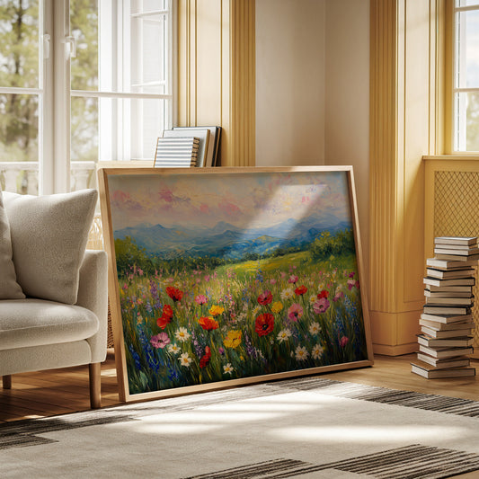 Mountain Meadows Bloom In Rainbow Light