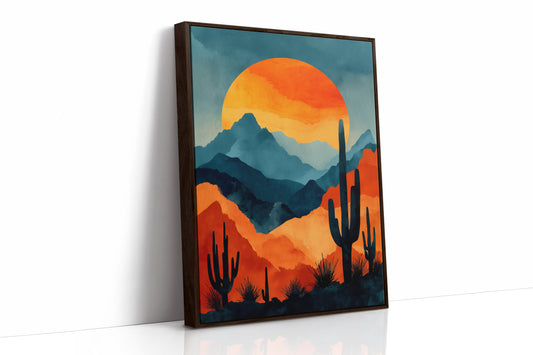 Saguaros Paint Their Mountain Song
