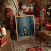 Silent Night Between Winter Trees