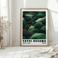 Abstract Green Dreamscape – Kusama-Inspired Forest