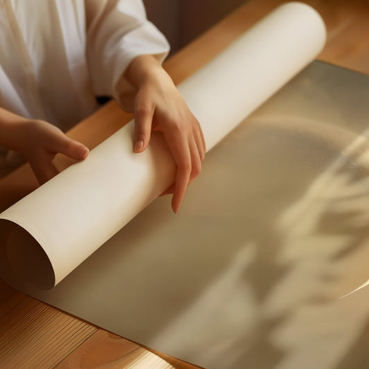 Crescent Moon Bathes In Golden Mist