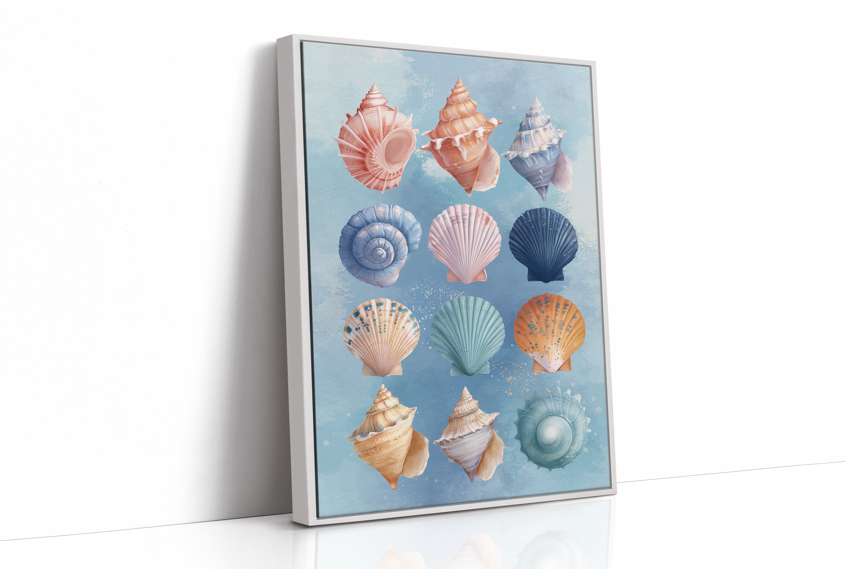 Coastal Treasures Against Azure Waves