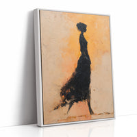 Silhouette In Golden Ember