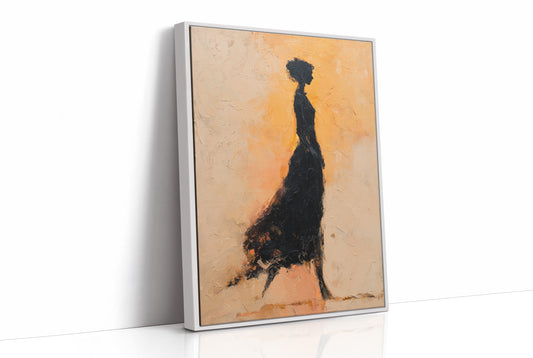 Silhouette In Golden Ember