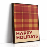 Plaid Comfort Meets Winter Light